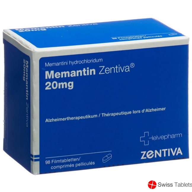 Memantin Zentiva Filmtabletten 20mg 98 Stück buy online