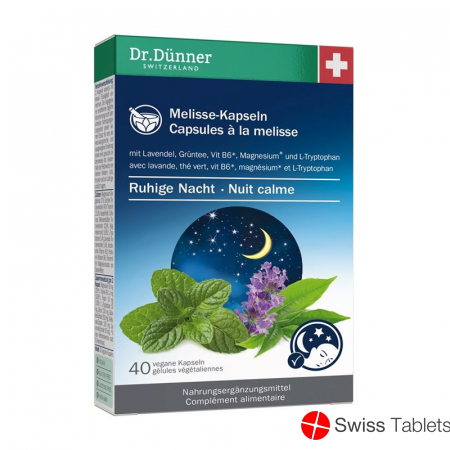 Dr. Dünner Melissa Calm Night Capsules 40 pieces buy online
