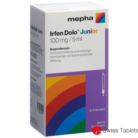 Irfen Dolo Junior Suspension 100mg/5ml Flasche 200ml buy online