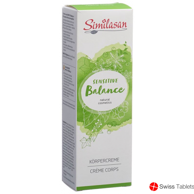 Similasan Nc Sensitive Balance Body Cream Tube 200ml buy online