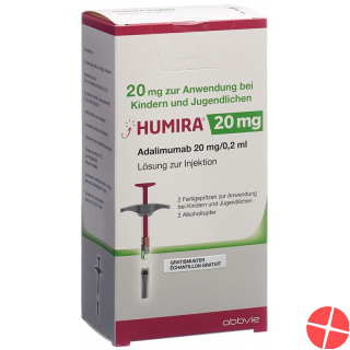 Humira Injektionslösung 20mg/0.2ml 2 Fertigspritzen 0.2ml