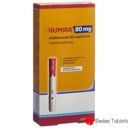Humira Injektionslösung 80mg/0.8ml Vorgef Injektor 0.8ml buy online