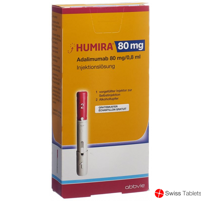 Humira Injektionslösung 80mg/0.8ml Vorgef Injektor 0.8ml buy online