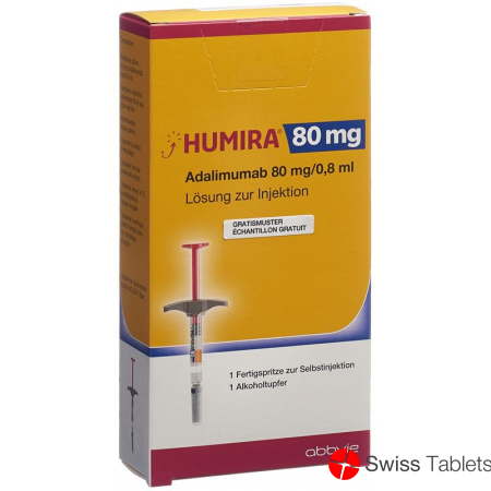 Humira Injektionslösung 80mg/0.8ml Fertigspritze 0.8ml buy online