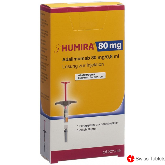 Humira Injektionslösung 80mg/0.8ml Fertigspritze 0.8ml buy online
