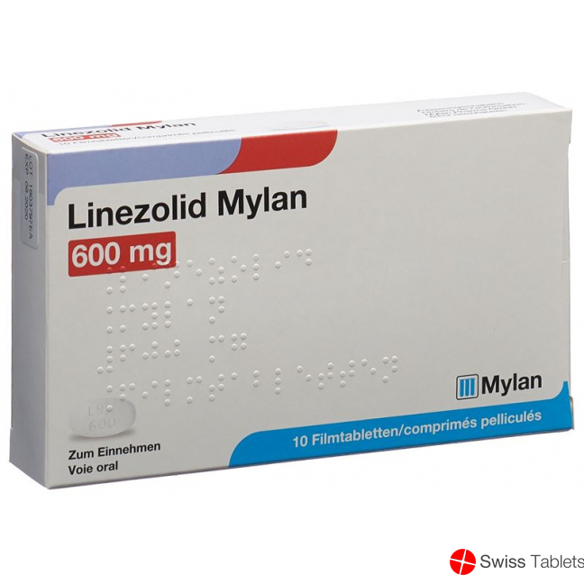 Linezolid Mylan Filmtabletten 600mg 10 Stück buy online