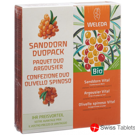 Weleda Sanddorn Vital Sirup Duo 2x 250ml buy online