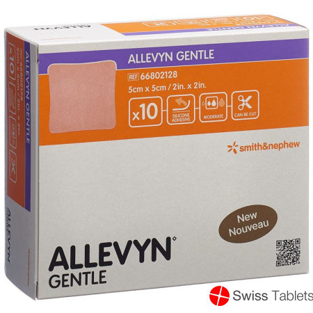 Allevyn Gentle Wundverband 5x5cm 10 Stück buy online