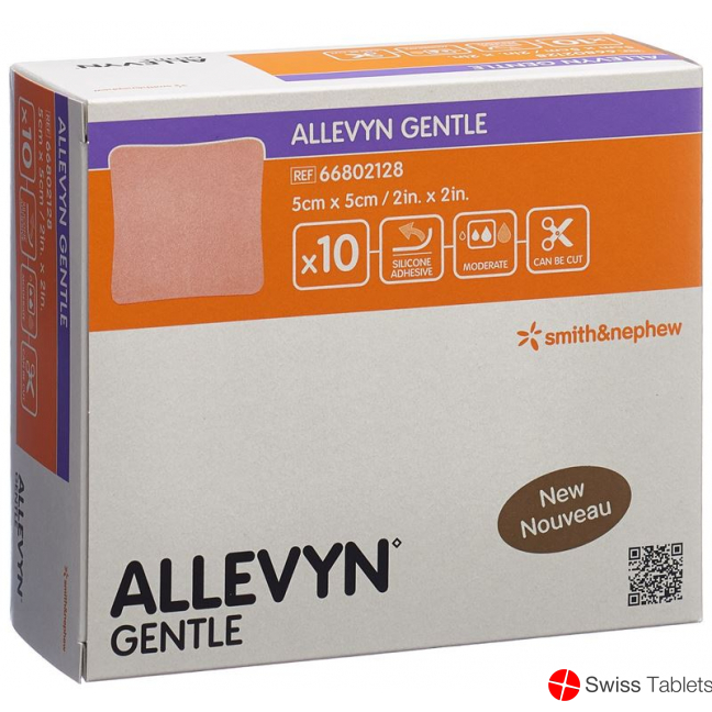 Allevyn Gentle Wundverband 5x5cm 10 Stück buy online