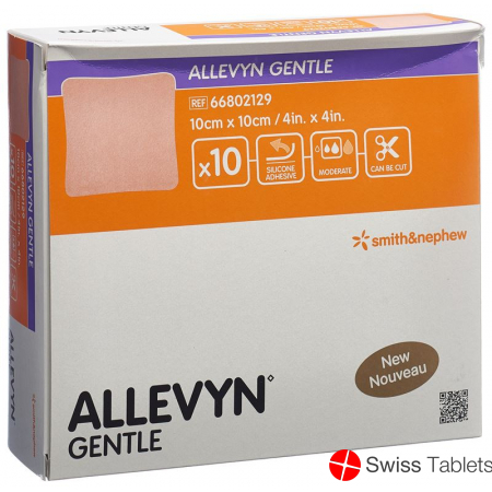 Allevyn Gentle Wundverband 10x10cm 10 Stück buy online