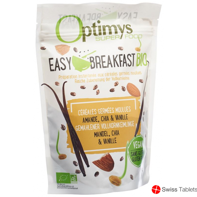 Optimys Easy Breakfast Mandel Chia Vanil Bio 350g buy online