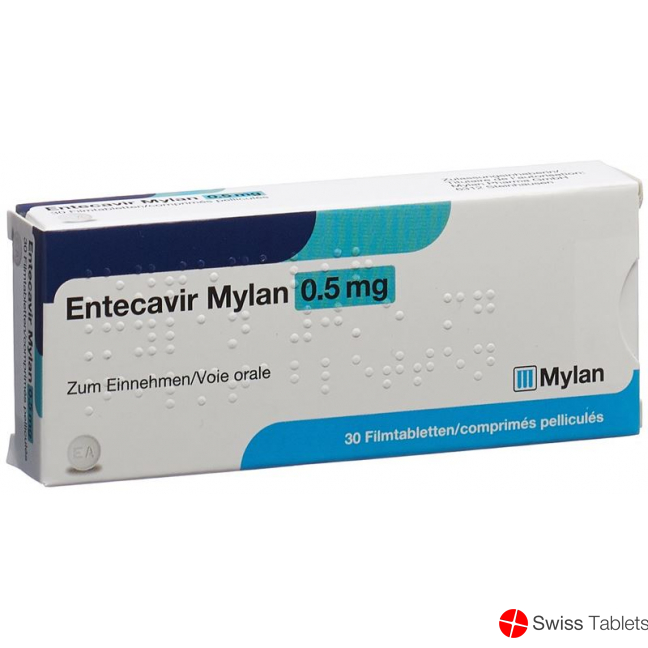 Entecavir Mylan Filmtabletten 0.5mg 30 Stück buy online