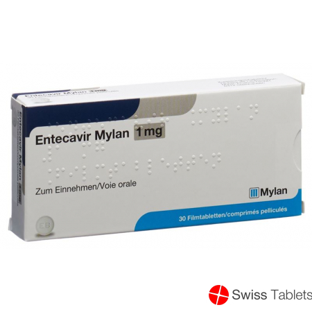 Entecavir Mylan Filmtabletten 1mg 30 Stück buy online