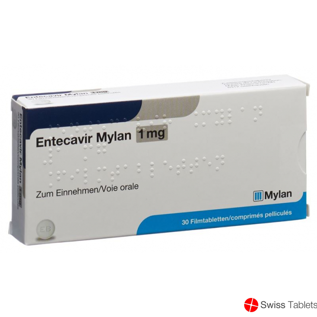 Entecavir Mylan Filmtabletten 1mg 30 Stück buy online