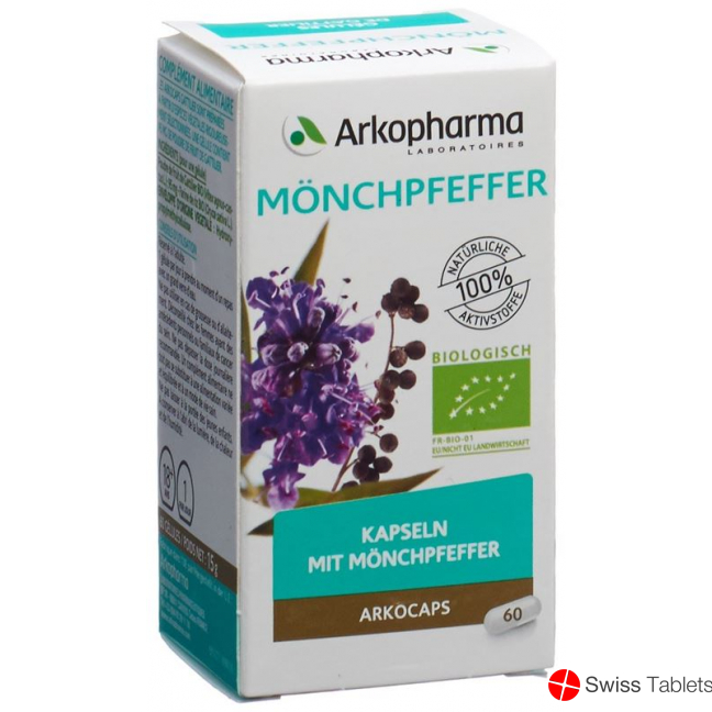 Arkocaps Moenchpfeffer Kapseln Bio Dose 60 Stück buy online