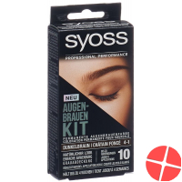 Syoss Augenbrauen-Kit Dunkelbraun 10ml