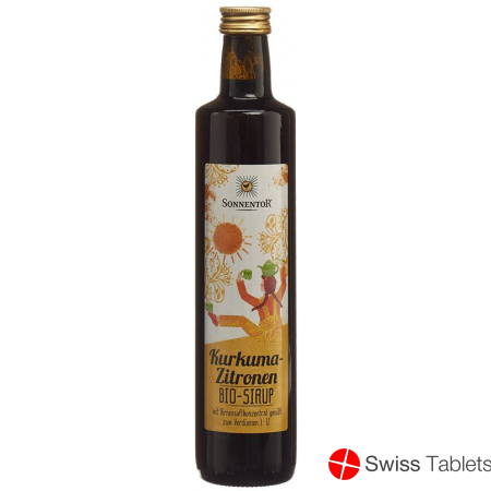 Sonnentor Kurkuma-Zitronen Sirup Flasche 500ml buy online
