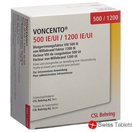 Voncento 500 I.e./1200 I.e. Cum Solv 5ml buy online