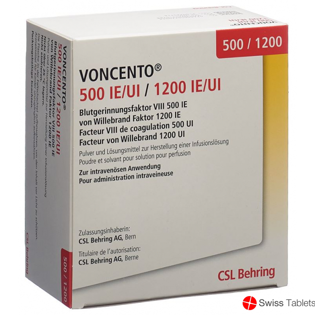 Voncento 500 I.e./1200 I.e. Cum Solv 5ml buy online