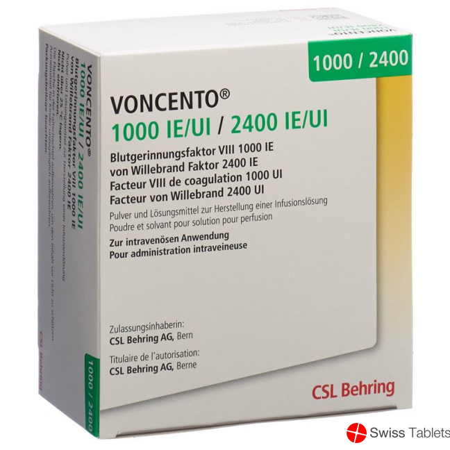 Voncento 1000 I.e./2400 I.e. Cum Solv 10ml buy online