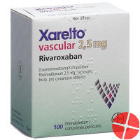 Xarelto Vascular Filmtabletten 2.5mg Dose 100 Stück