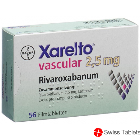 Xarelto Vascular Filmtabletten 2.5mg 56 Stück buy online