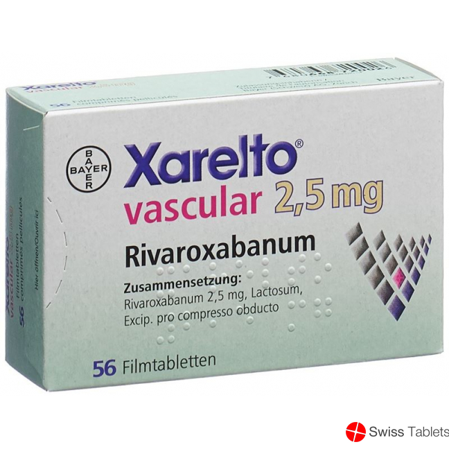 Xarelto Vascular Filmtabletten 2.5mg 56 Stück buy online