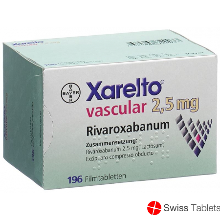 Xarelto Vascular Filmtabletten 2.5mg 196 Stück buy online