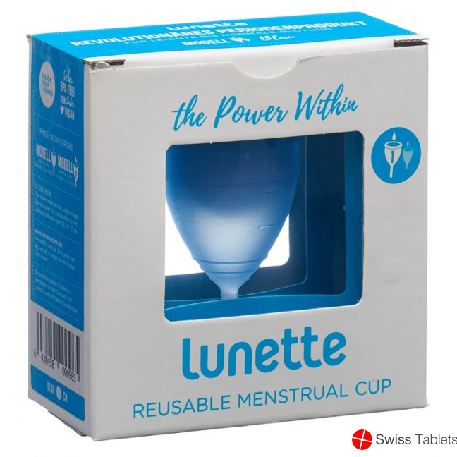 Lunette Menstruationstasse Grösse 1 Blau buy online
