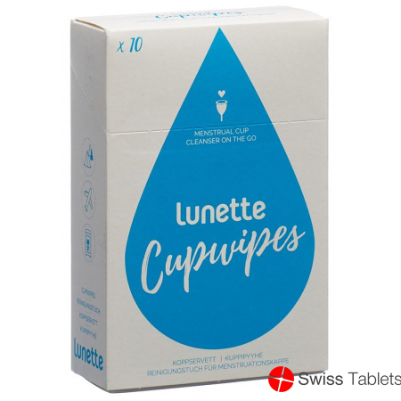 Lunette Cupwipe Reinigungstücher 10 Stück buy online