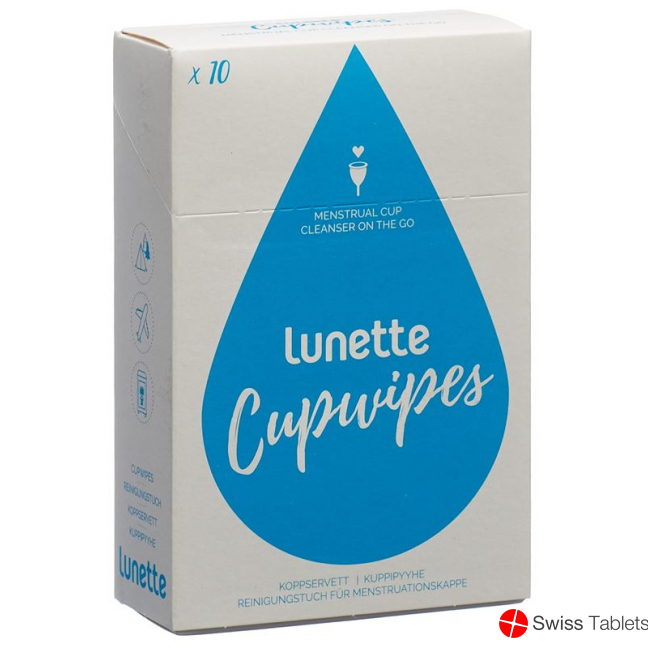 Lunette Cupwipe Reinigungstücher 10 Stück buy online