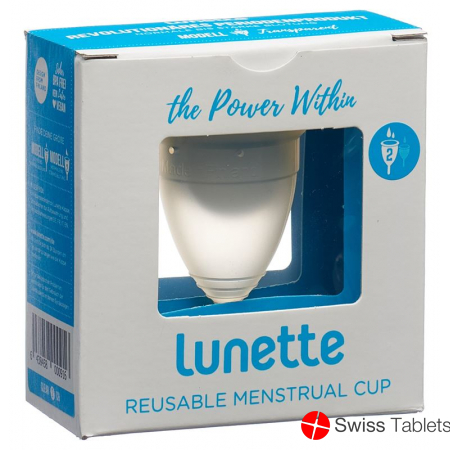 Lunette Menstruationstasse Grösse 2 Klar (neu) buy online