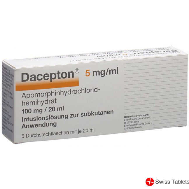 Dacepton Infusionslösung 100mg/20ml 5 Durchstechflaschen 20ml buy online