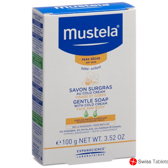 Mustela BB Nachfettende Seife mit Cold Cream 100g buy online