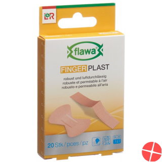 Flawa Finger Plast Robustes Textilpfl 2 Grösse 20 Stück