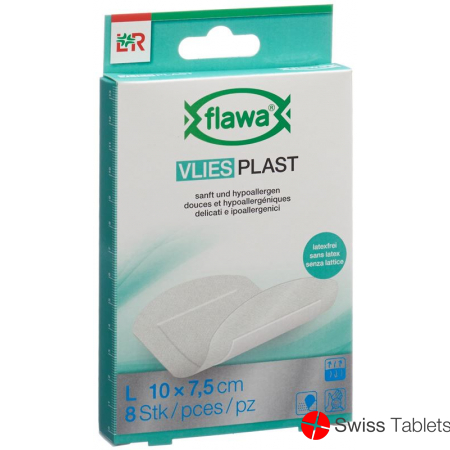 Flawa Vlies Plast Plaster Strips 7.5x10cm 8 pieces buy online