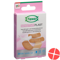 Flawa Sensitive Plast Plaster Strips 3 sizes 20 pieces