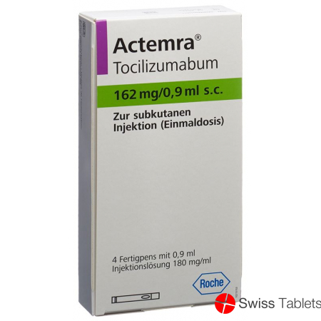 Actemra Injektionslösung 162mg/0.9ml Fertigpen 4 Stück buy online