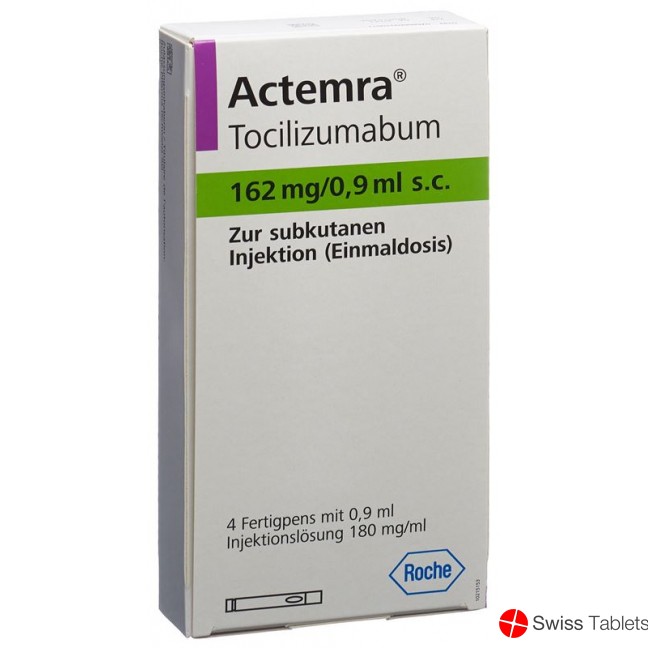 Actemra Injektionslösung 162mg/0.9ml Fertigpen 4 Stück buy online