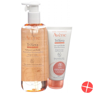 Avène Kit Trixera Fluid 400ml +milch 100ml 400 Ml