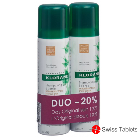 Klorane Trockenshamp Brenne Get 2x 150ml -20% buy online