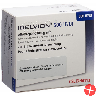 Idelvion Trockensubstanz 500 Ie Cum Solv + Set Durchstechflasche