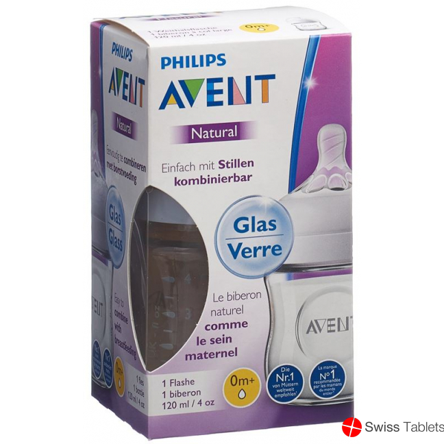Avent Philips Naturnah Flasche 120ml Glas (neu) buy online