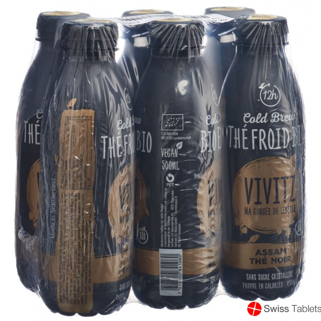 Vivitz Bio Eistee Cold Brew Bla Tea 6 X 0.5L buy online