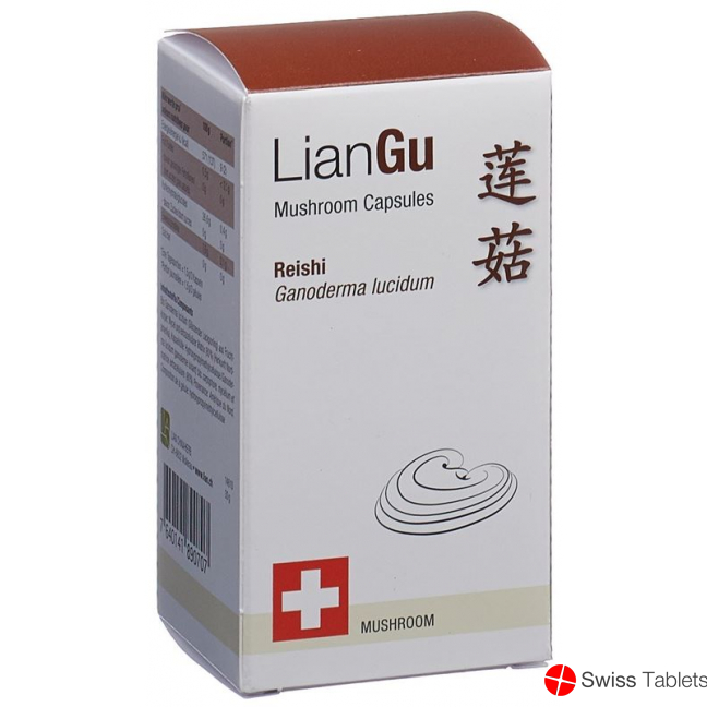 LianGu Reishi Mushrooms capsules tin 60 pieces buy online