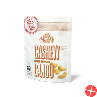 Pakka Cashew mit Curry Madras Beutel 100g