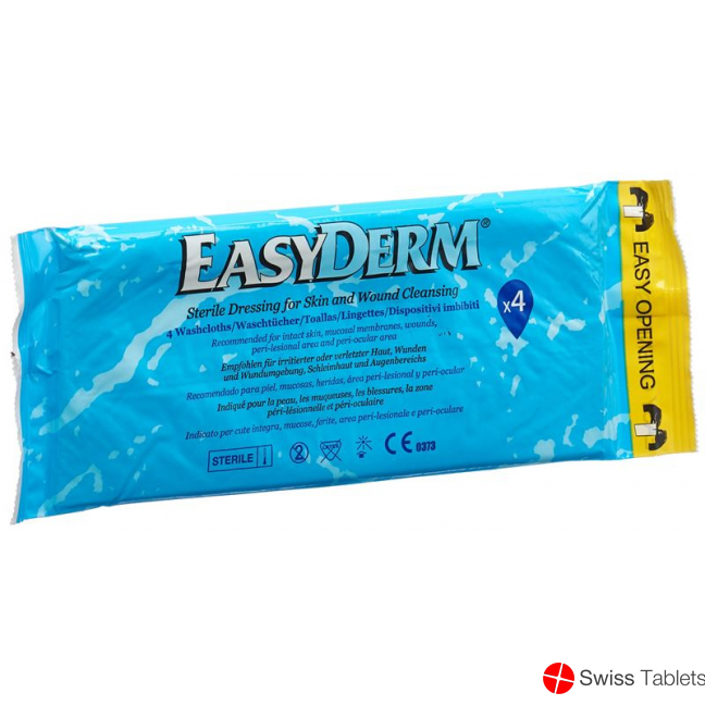 Easyderm Vorbefeuchtetes Waschtuch Steril 4 Stück buy online