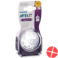 Avent Philips Natural Sauger 1 0m 2 Stück Avent Philips Natural Sauger 1 0m 2 Stück