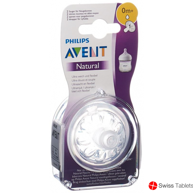 Avent Philips Natural Sauger 1 0m 2 Stück buy online