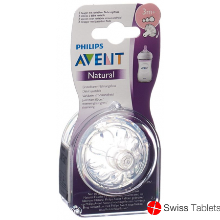 Avent Philips Natural Sauger 3m+ 2 Stück buy online